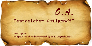 Oestreicher Antigoné névjegykártya